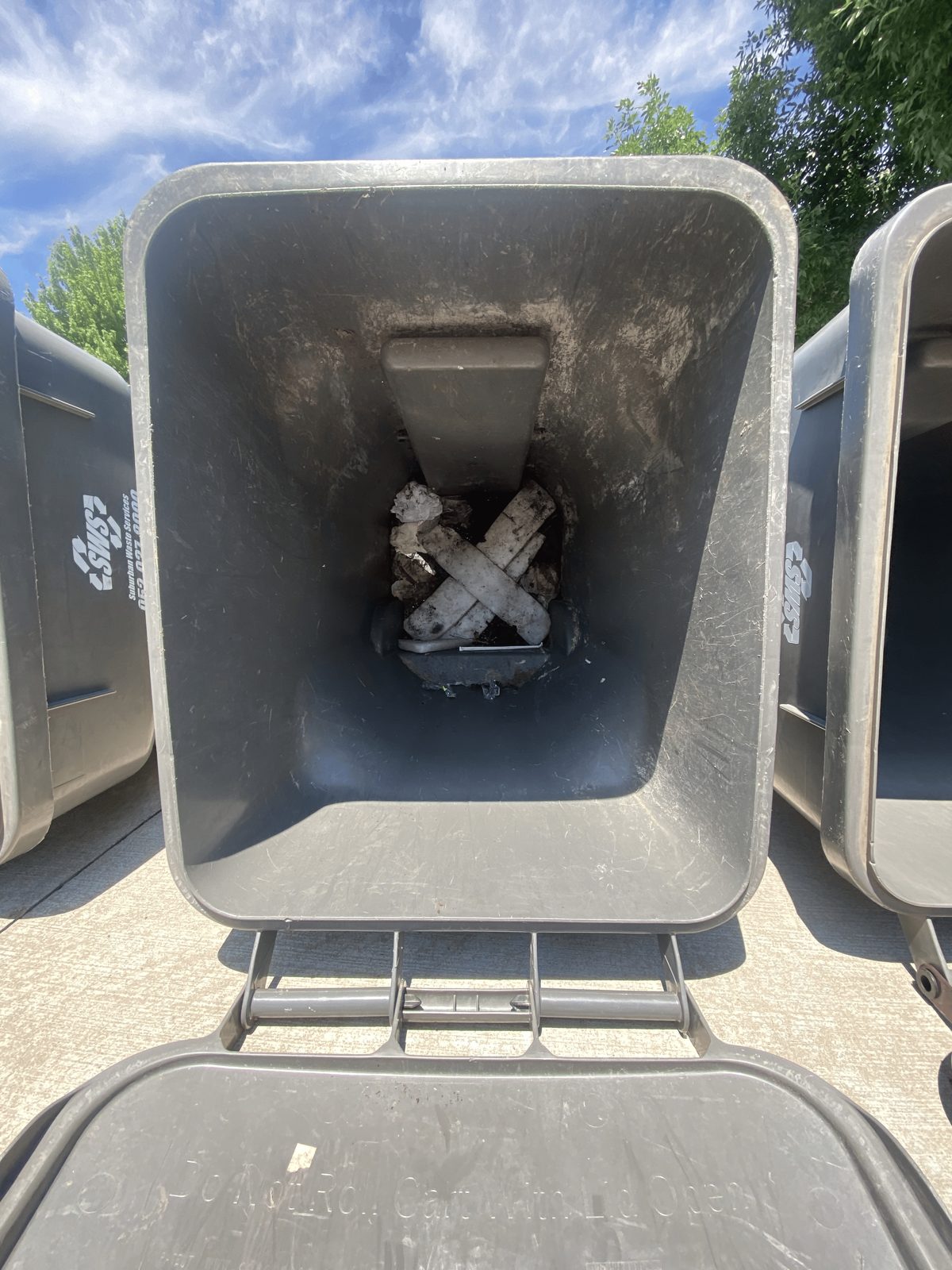 Before — Trash Bin 1 in Arbor Glen